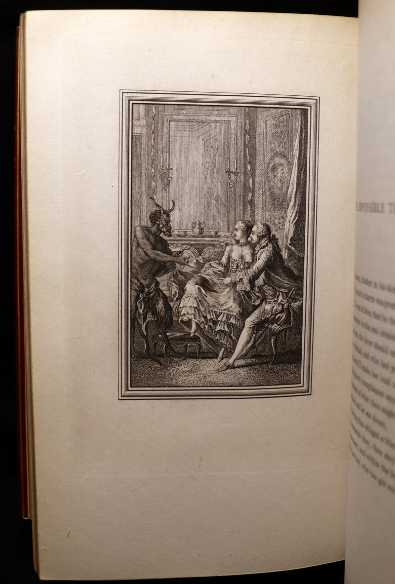 1884 Rare De La Fontaine Tales Book set beautifully bound by Sangorski & Sutcliffe illustrated by Eisen.