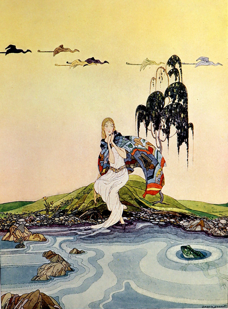 1920 Rare 1stED Book - Old French Fairy Tales by Comtesse De Segur illustrated by Virginia Frances Sterrett.