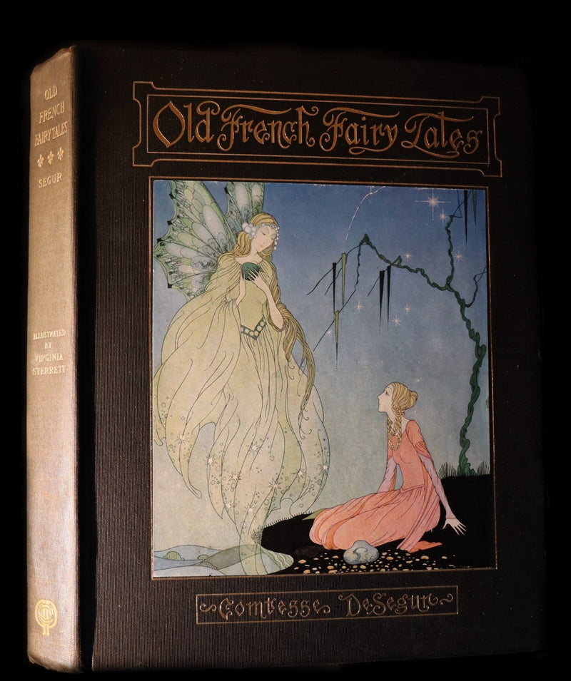 1920 Rare 1stED Book - Old French Fairy Tales by Comtesse De Segur illustrated by Virginia Frances Sterrett.