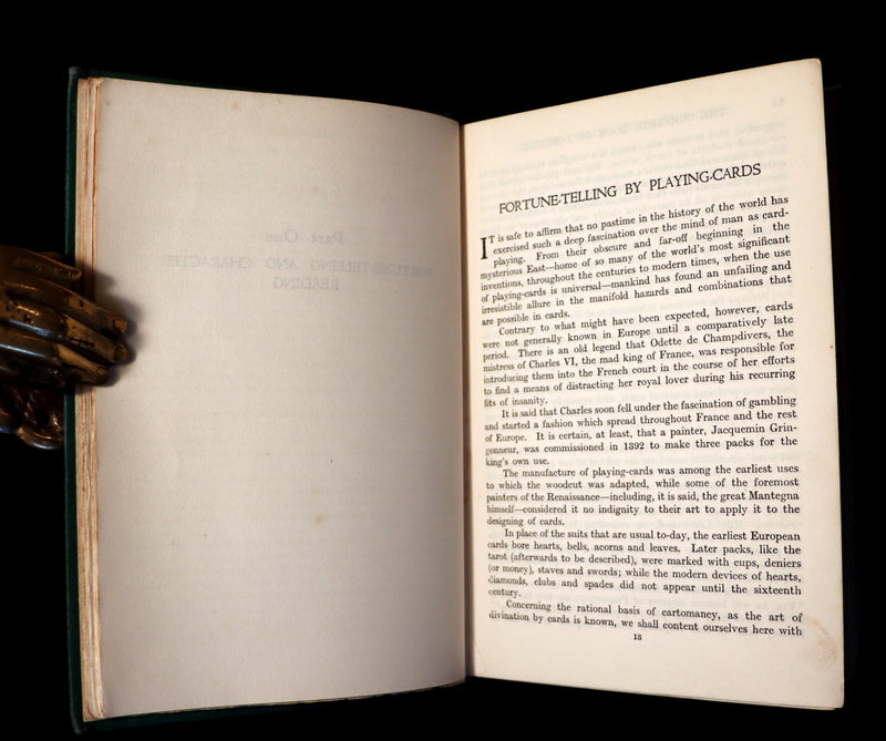 1930 Scarce Book - The Complete Book of Fortune A Comprehensive Survey Of The Occult Sciences & Other Methods Of Divination.