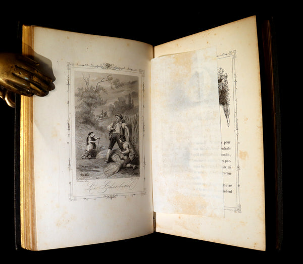 1870 Rare illustrated French Book ~ Contes de Perrault - Fairy Tales illustrated by Lefrancq & Desandre.