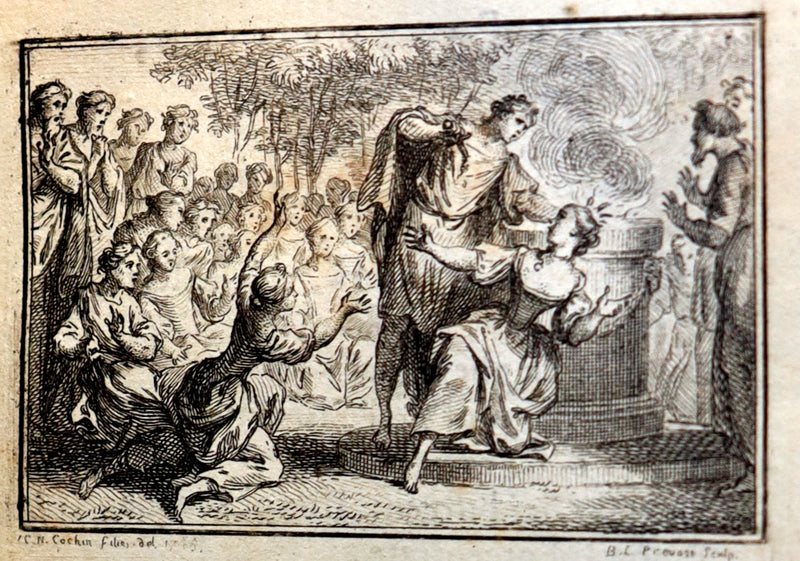 1768 Rare Italian Book - IL PASTOR FIDO by Giovanni Battista Guarini illustrated by Cochin.