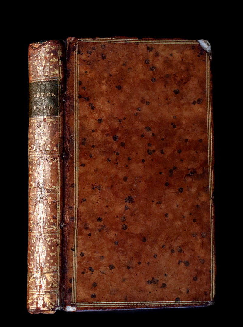 1768 Rare Italian Book - IL PASTOR FIDO by Giovanni Battista Guarini illustrated by Cochin.