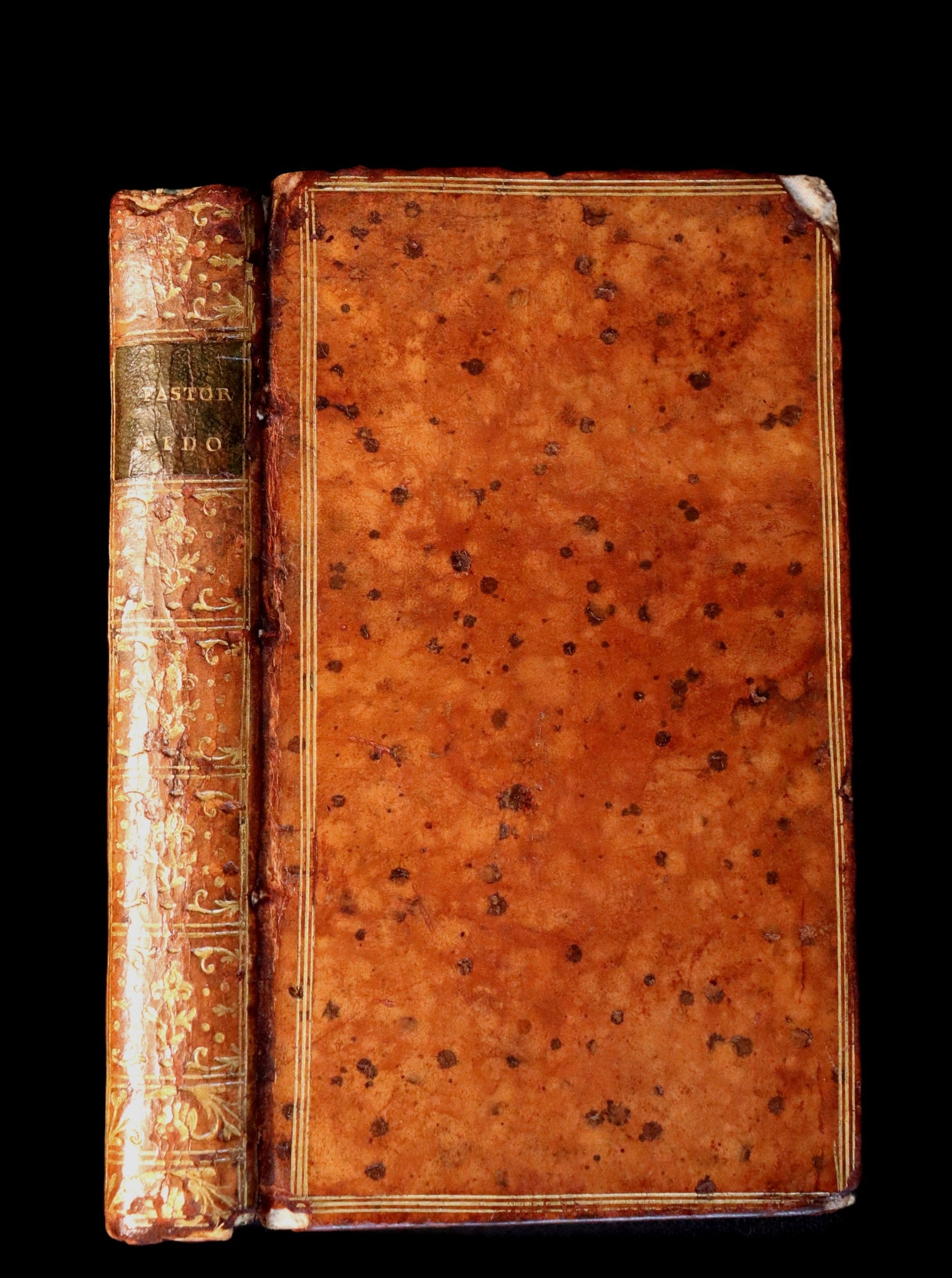 1768 Rare Italian Book - IL PASTOR FIDO by Giovanni Battista Guarini illustrated by Cochin.