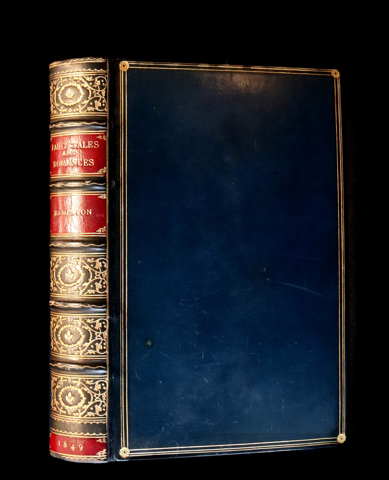 1849 Beautiful Zaehnsdorf Binding - FAIRY TALES and Romances by Count Anthony Hamilton.