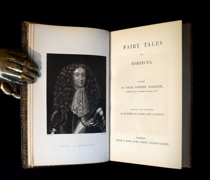 1849 Beautiful Zaehnsdorf Binding - FAIRY TALES and Romances by Count Anthony Hamilton.