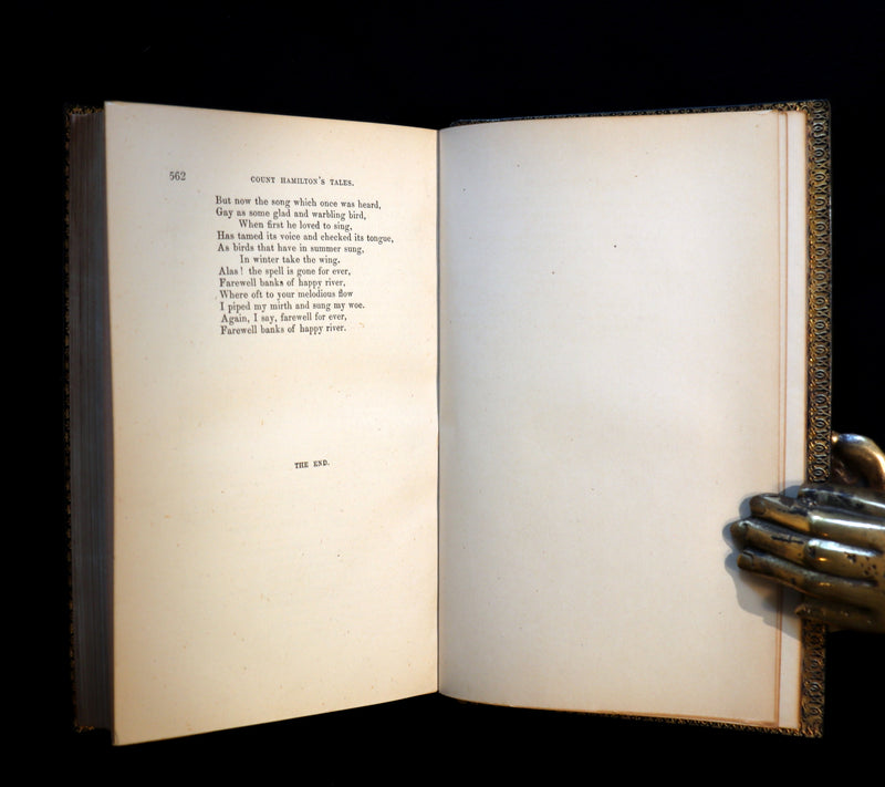 1849 Beautiful Zaehnsdorf Binding - FAIRY TALES and Romances by Count Anthony Hamilton.