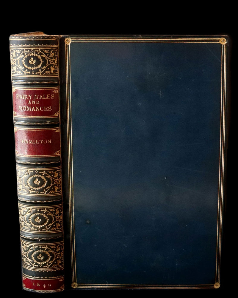 1849 Beautiful Zaehnsdorf Binding - FAIRY TALES and Romances by Count Anthony Hamilton.
