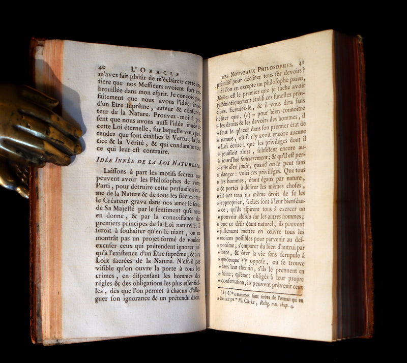 1759 Rare French 1stED - The Oracle of New Philosophers - L'Oracle des Nouveaux Philosophes by l'Abbé Guyon on Voltaire.