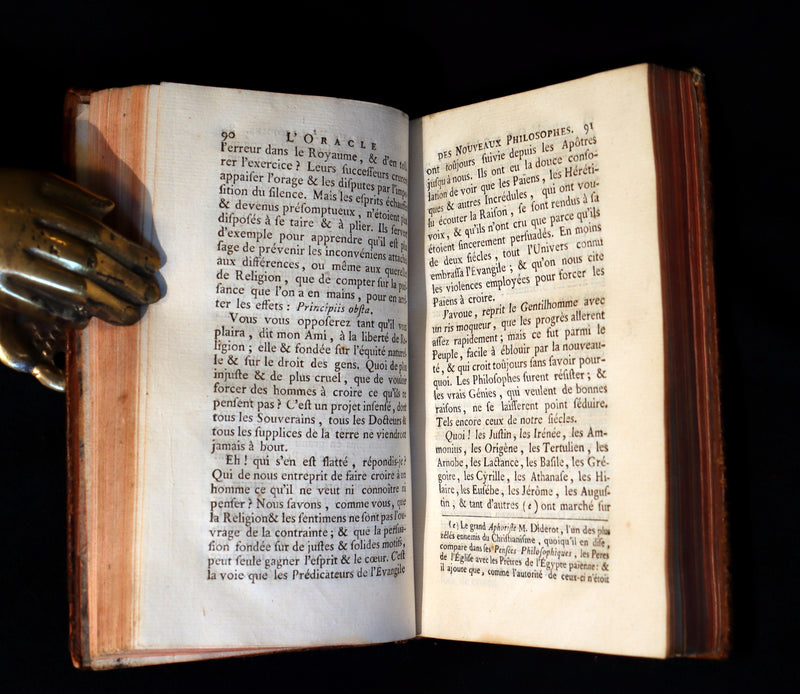 1759 Rare French 1stED - The Oracle of New Philosophers - L'Oracle des Nouveaux Philosophes by l'Abbé Guyon on Voltaire.