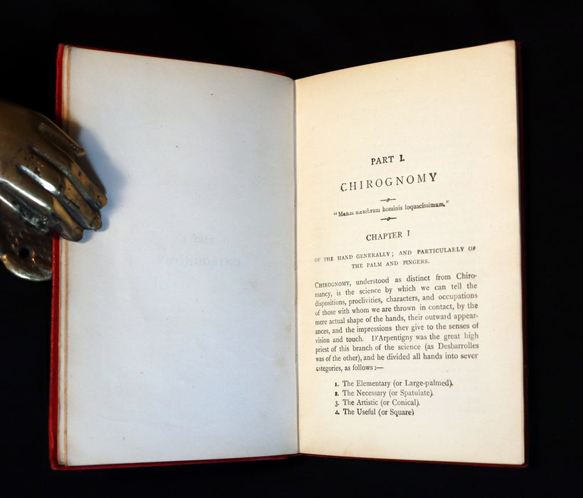 1900 Scarce CHIROMANCY & Chirognomy Book -  The Science of Palmistry by Henry Frith. Illustrated.