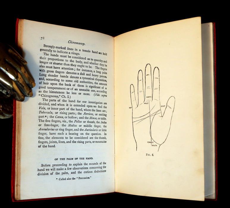 1900 Scarce CHIROMANCY & Chirognomy Book -  The Science of Palmistry by Henry Frith. Illustrated.