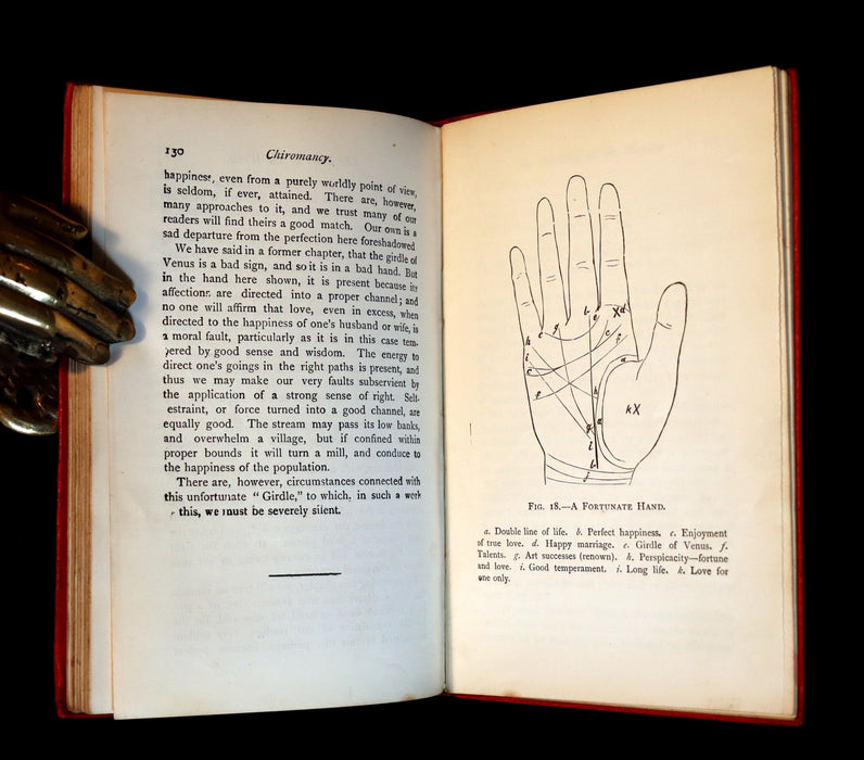 1900 Scarce CHIROMANCY & Chirognomy Book -  The Science of Palmistry by Henry Frith. Illustrated.