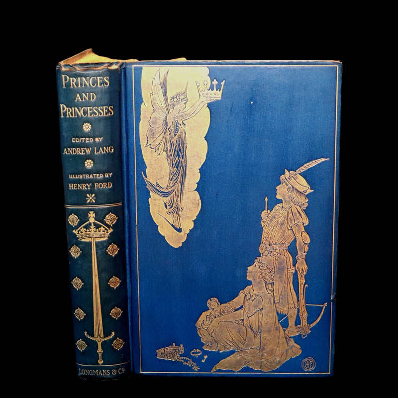 1908 Rare 1stEd Book - THE BOOK OF PRINCES AND PRINCESSES by Mrs. Lang & edited by Andrew Lang.
