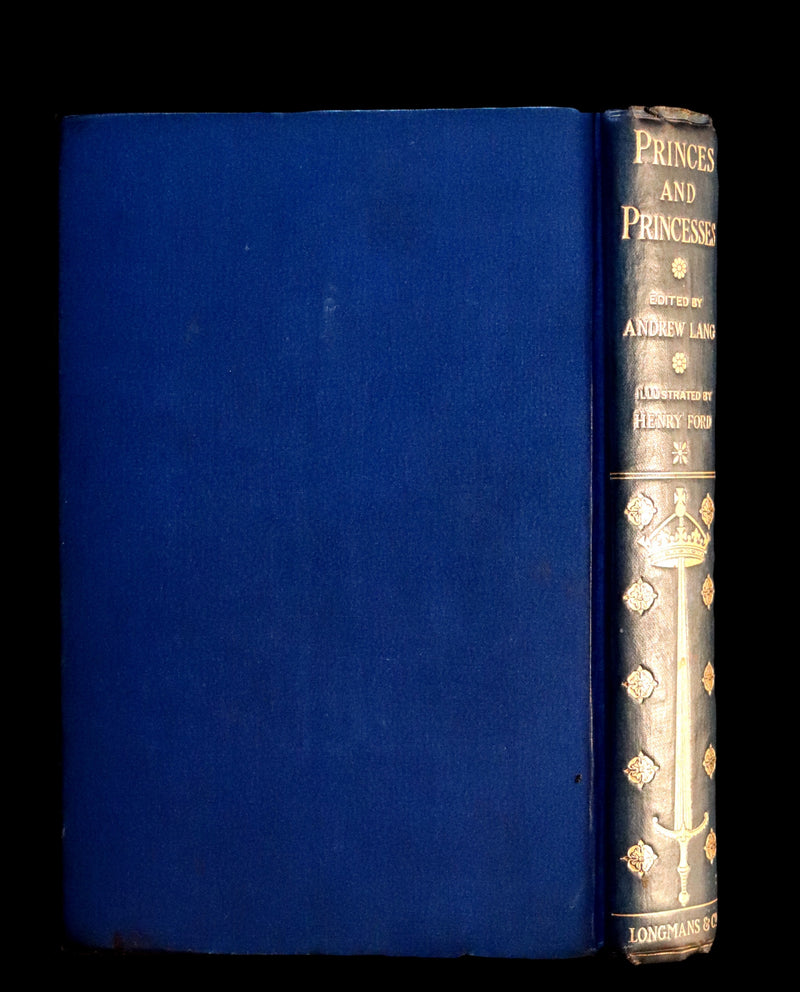 1908 Rare 1stEd Book - THE BOOK OF PRINCES AND PRINCESSES by Mrs. Lang & edited by Andrew Lang.