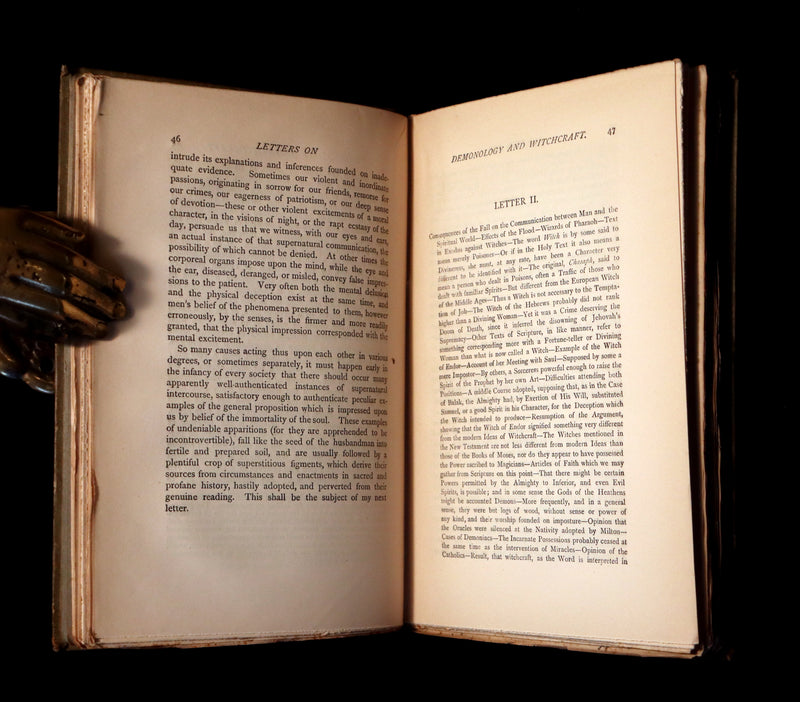 1887 Rare Book - Letters on Demonology and Witchcraft - WITCHES & FAIRIES by Sir Walter Scott.