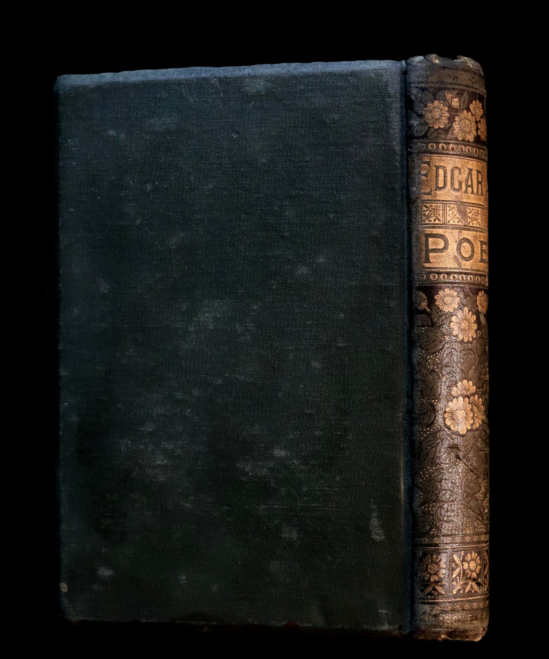 1882 Rare Victorian Book - Poems by Edgar Allan POE with Memoir (The Raven, Lenore, Ulalume, ...)
