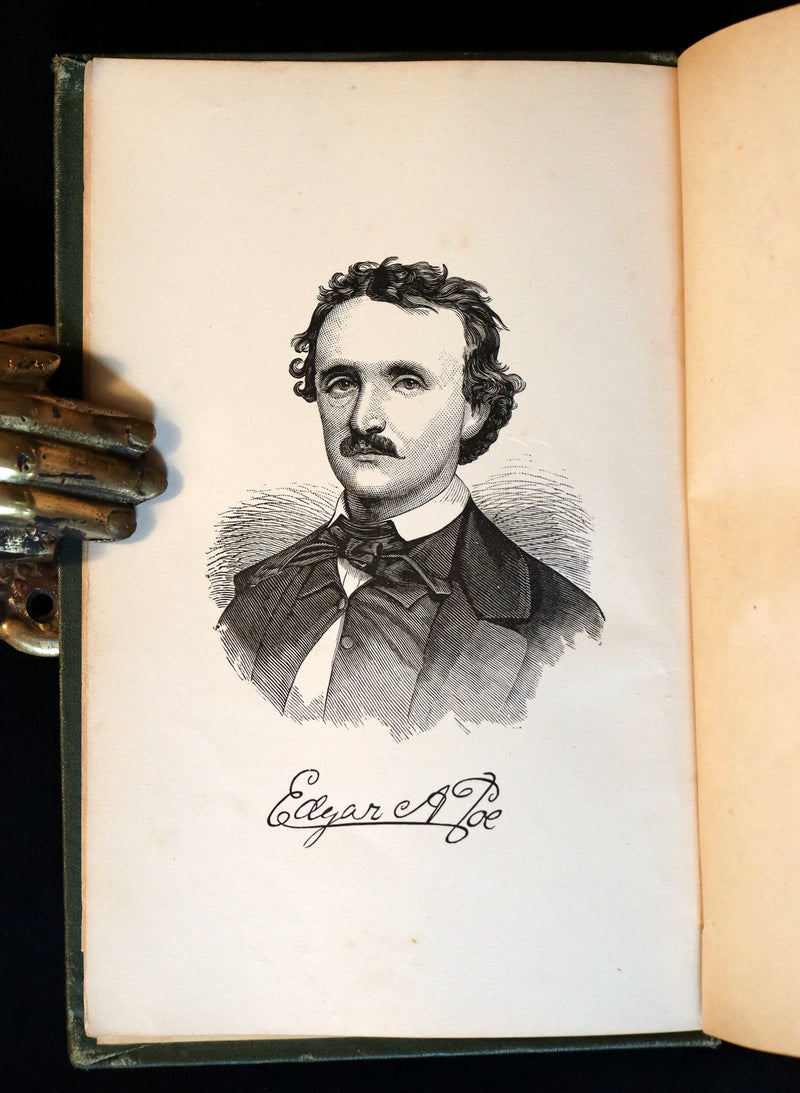 1882 Rare Victorian Book - Poems by Edgar Allan POE with Memoir (The Raven, Lenore, Ulalume, ...)