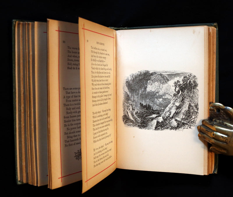 1882 Rare Victorian Book - Poems by Edgar Allan POE with Memoir (The Raven, Lenore, Ulalume, ...)