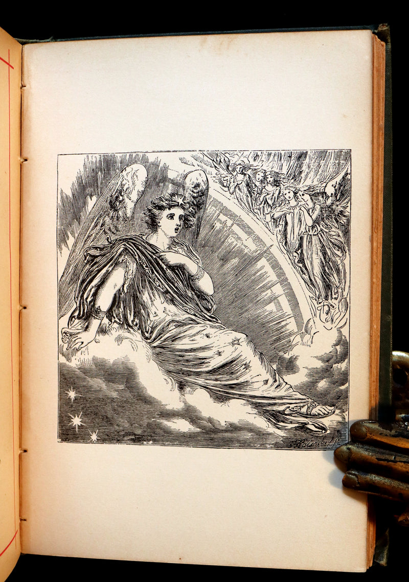 1882 Rare Victorian Book - Poems by Edgar Allan POE with Memoir (The Raven, Lenore, Ulalume, ...)