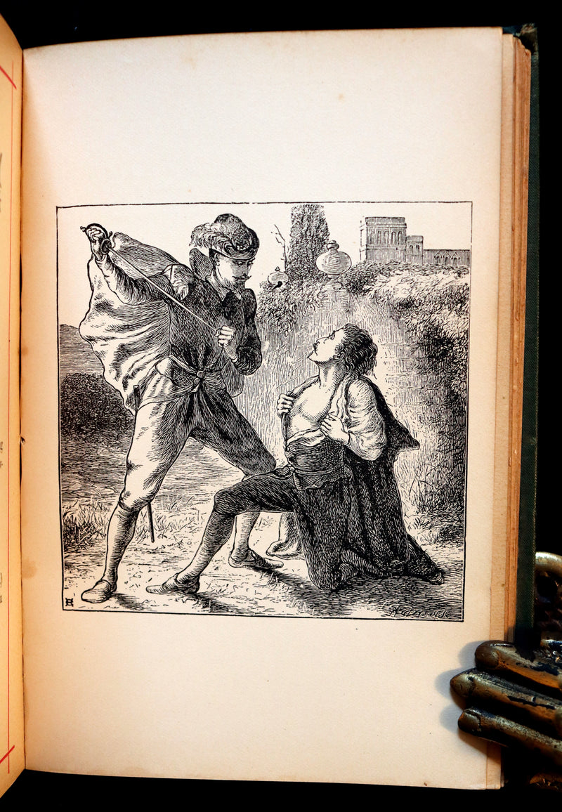 1882 Rare Victorian Book - Poems by Edgar Allan POE with Memoir (The Raven, Lenore, Ulalume, ...)