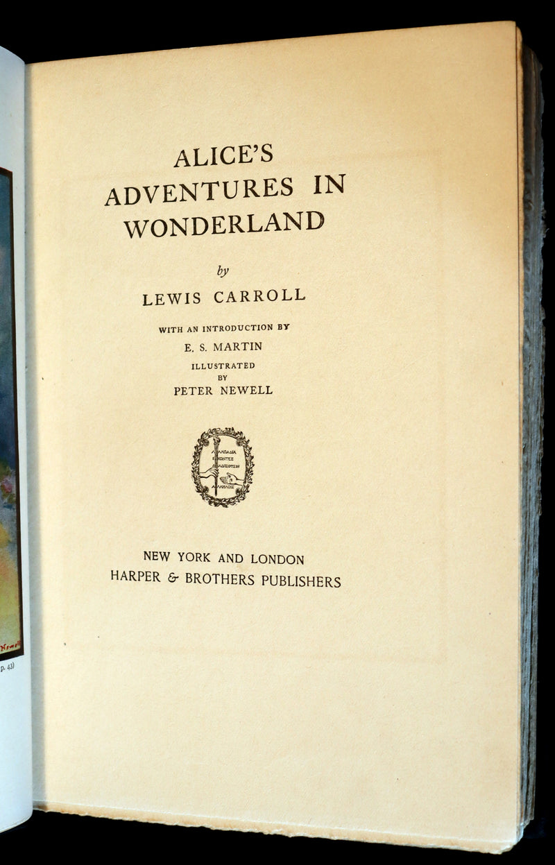 1901 Rare Edition - Alice's Adventures in Wonderland by Lewis Carroll illustrated by Peter Newell.