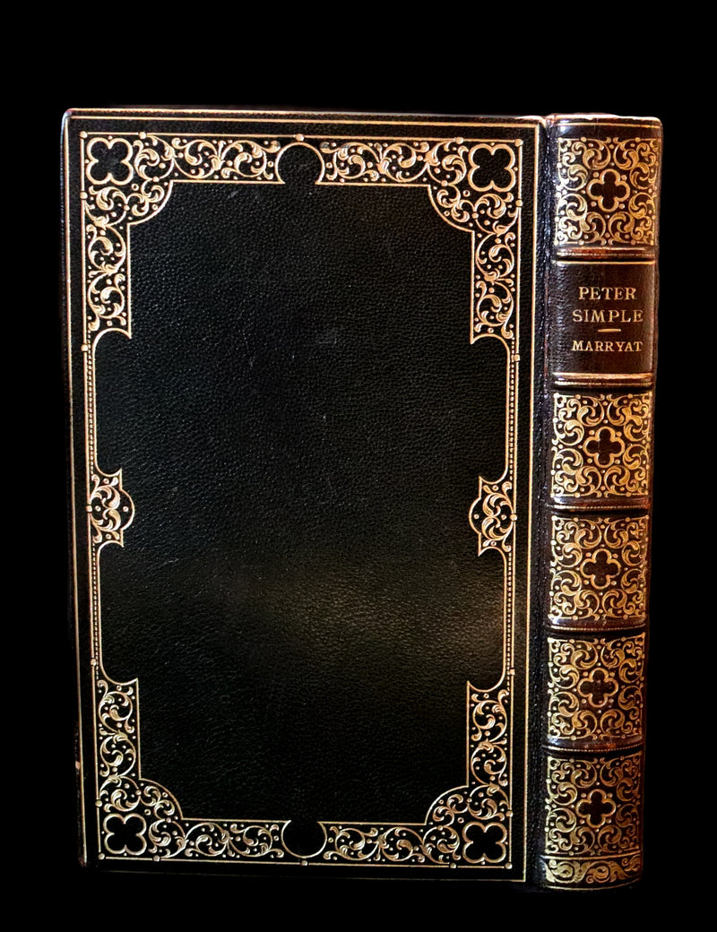 1920 Rare Book beautifully bound by ASPREY - PETER SIMPLE by Captain Frederick Marryat.