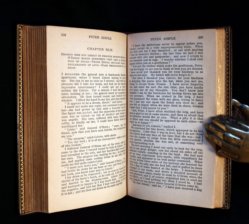 1920 Rare Book beautifully bound by ASPREY - PETER SIMPLE by Captain Frederick Marryat.