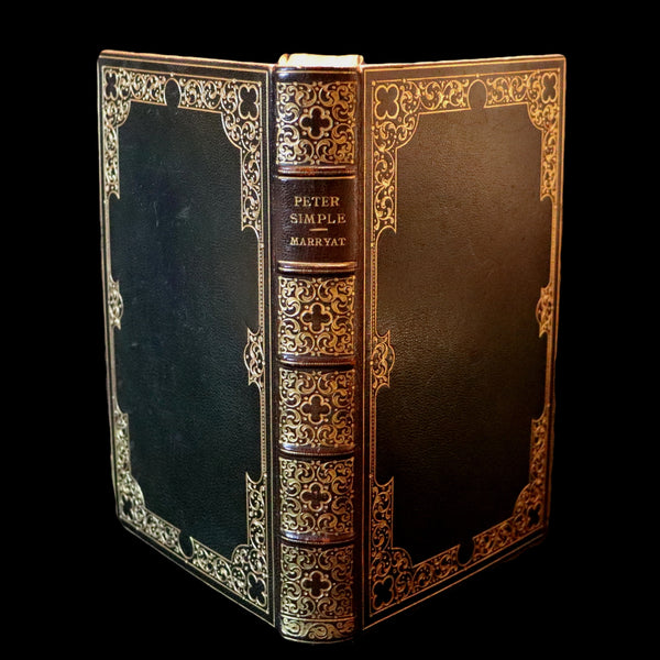 1920 Rare Book beautifully bound by ASPREY - PETER SIMPLE by Captain Frederick Marryat.