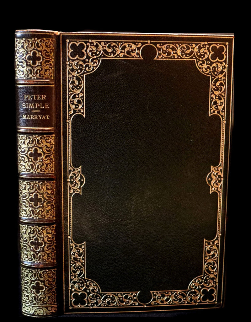 1920 Rare Book beautifully bound by ASPREY - PETER SIMPLE by Captain Frederick Marryat.
