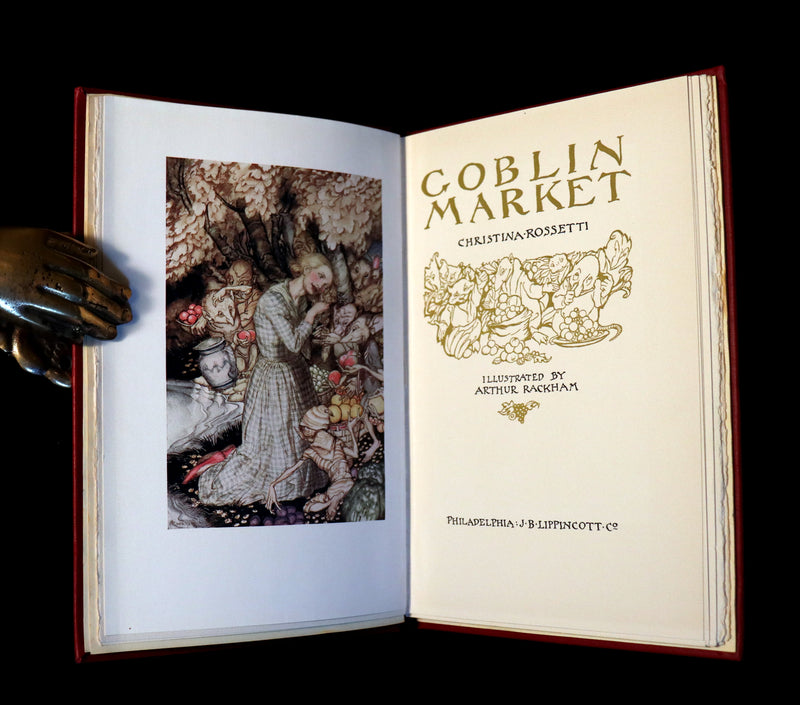 1933 Rare Book - Goblin Market by Christina Rossetti illustrated by Arthur Rackham. 1st US EDITION.