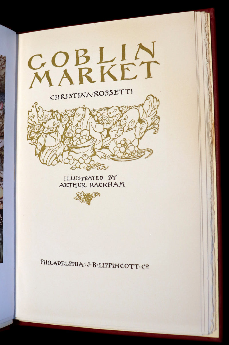 1933 Rare Book - Goblin Market by Christina Rossetti illustrated by Arthur Rackham. 1st US EDITION.