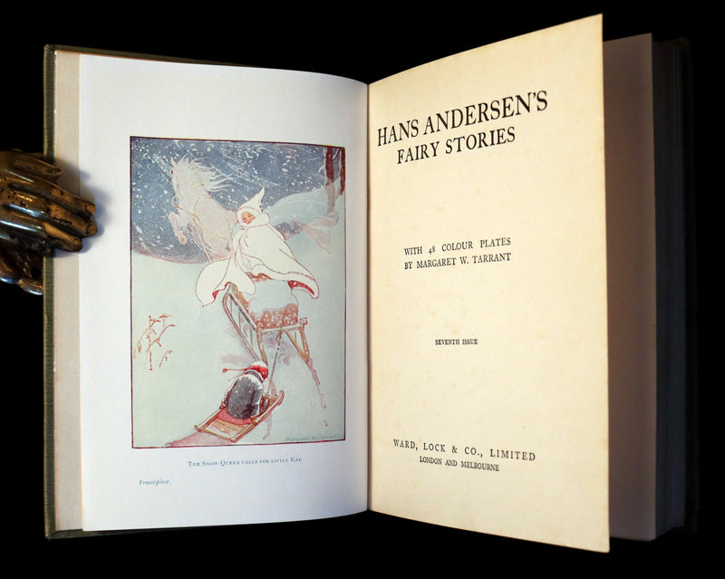 1925 Rare Book - Hans Andersen's FAIRY Stories with 48 Coloured Plates By Margaret W. Tarrant.