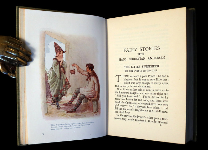 1925 Rare Book - Hans Andersen's FAIRY Stories with 48 Coloured Plates By Margaret W. Tarrant.
