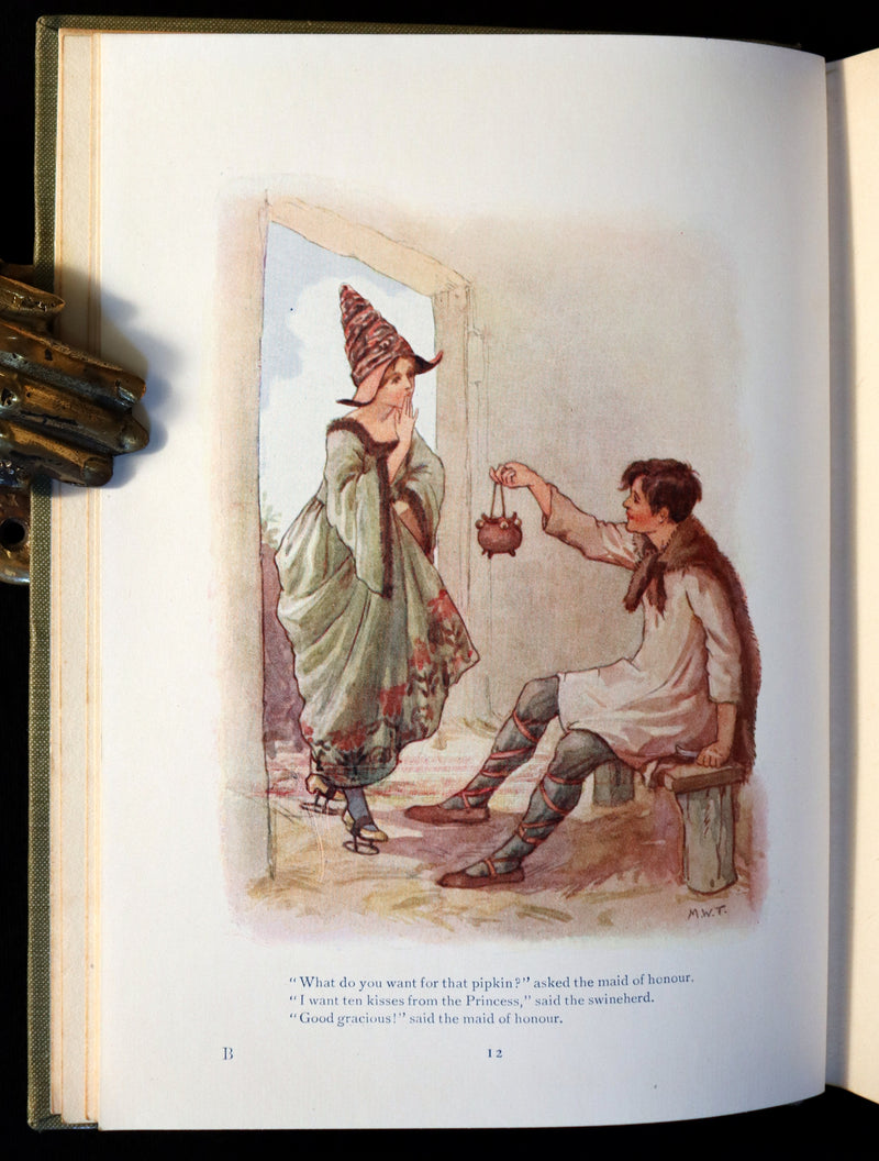 1925 Rare Book - Hans Andersen's FAIRY Stories with 48 Coloured Plates By Margaret W. Tarrant.
