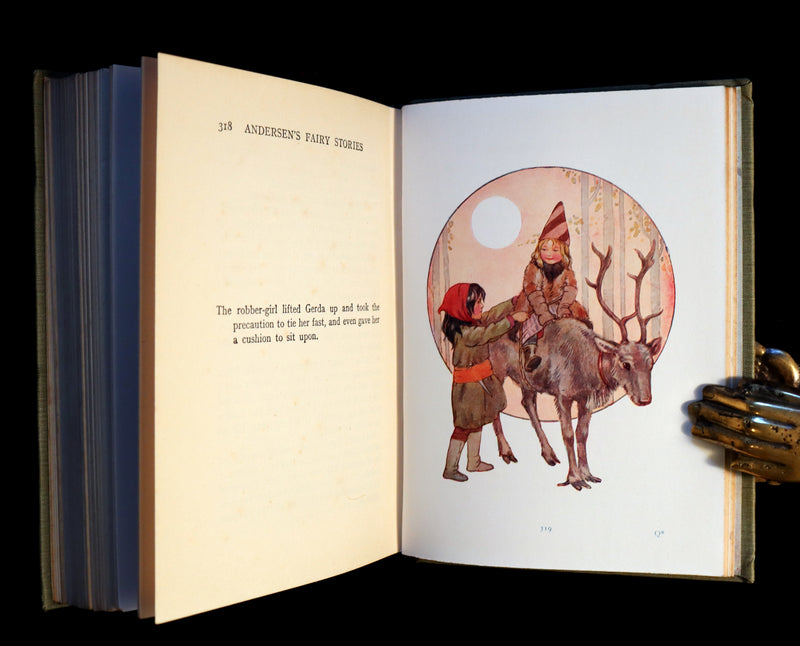 1925 Rare Book - Hans Andersen's FAIRY Stories with 48 Coloured Plates By Margaret W. Tarrant.