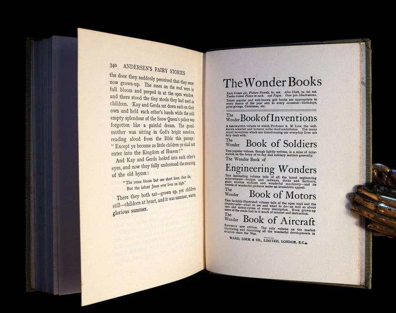 1925 Rare Book - Hans Andersen's FAIRY Stories with 48 Coloured Plates By Margaret W. Tarrant.