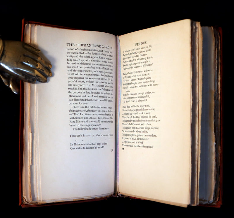 1913 Rare Book - THE ROSE GARDEN OF PERSIA by Louisa Stuart Costello. Persian Poetry.