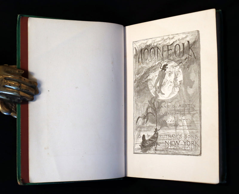 1874 Scarce 1stED - Moonfolk A True Account Of The Home Of The Fairy Tales by Jane G. Austin.