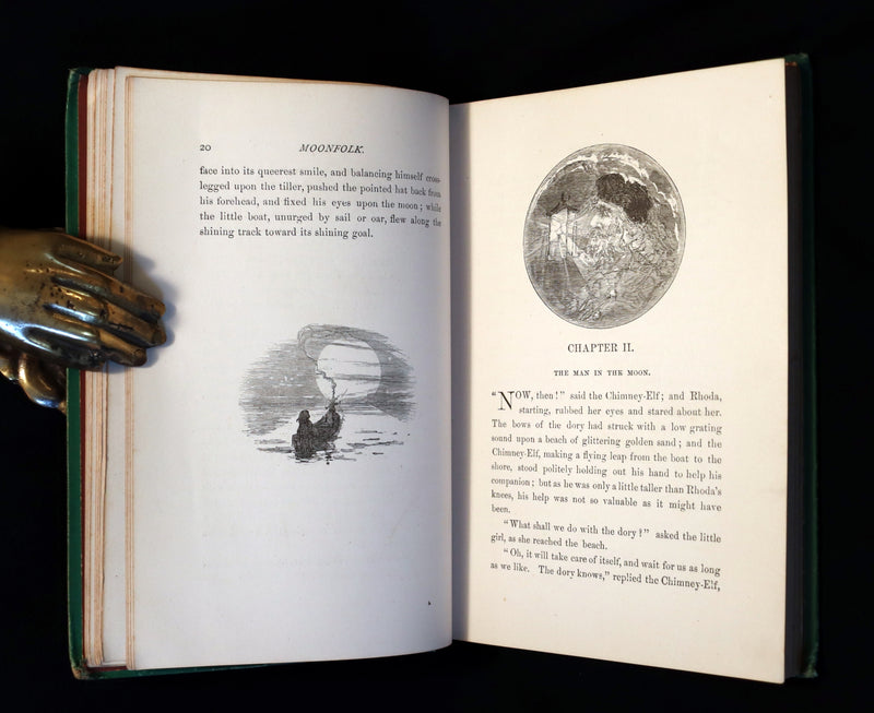 1874 Scarce 1stED - Moonfolk A True Account Of The Home Of The Fairy Tales by Jane G. Austin.