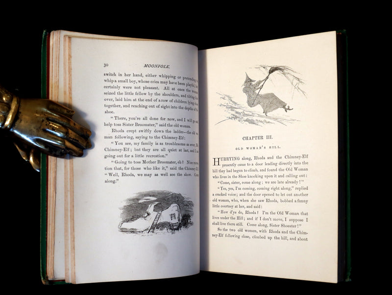 1874 Scarce 1stED - Moonfolk A True Account Of The Home Of The Fairy Tales by Jane G. Austin.