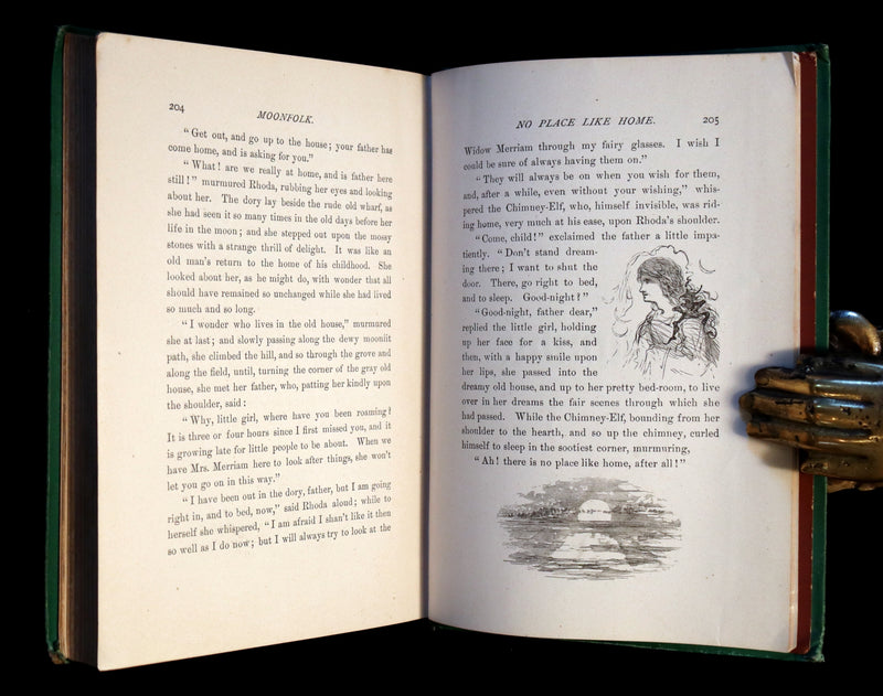 1874 Scarce 1stED - Moonfolk A True Account Of The Home Of The Fairy Tales by Jane G. Austin.