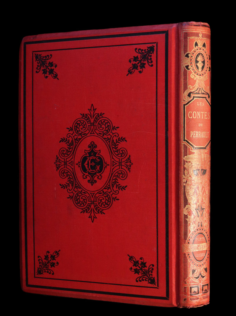 1890 Scarce illustrated French Book ~ Les Contes de Perrault - Fairy Tales published by Lefevre.
