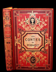 1890 Scarce illustrated French Book ~ Les Contes de Perrault - Fairy Tales published by Lefevre.