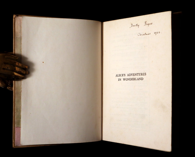 1920 Rare Book - Alice's Adventures in Wonderland with coloured illustrations By Margaret W. Tarrant.