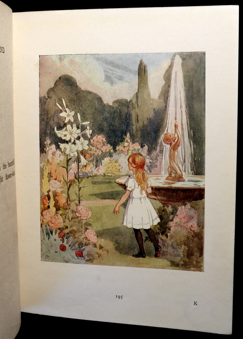 1920 Rare Book - Alice's Adventures in Wonderland with coloured illustrations By Margaret W. Tarrant.