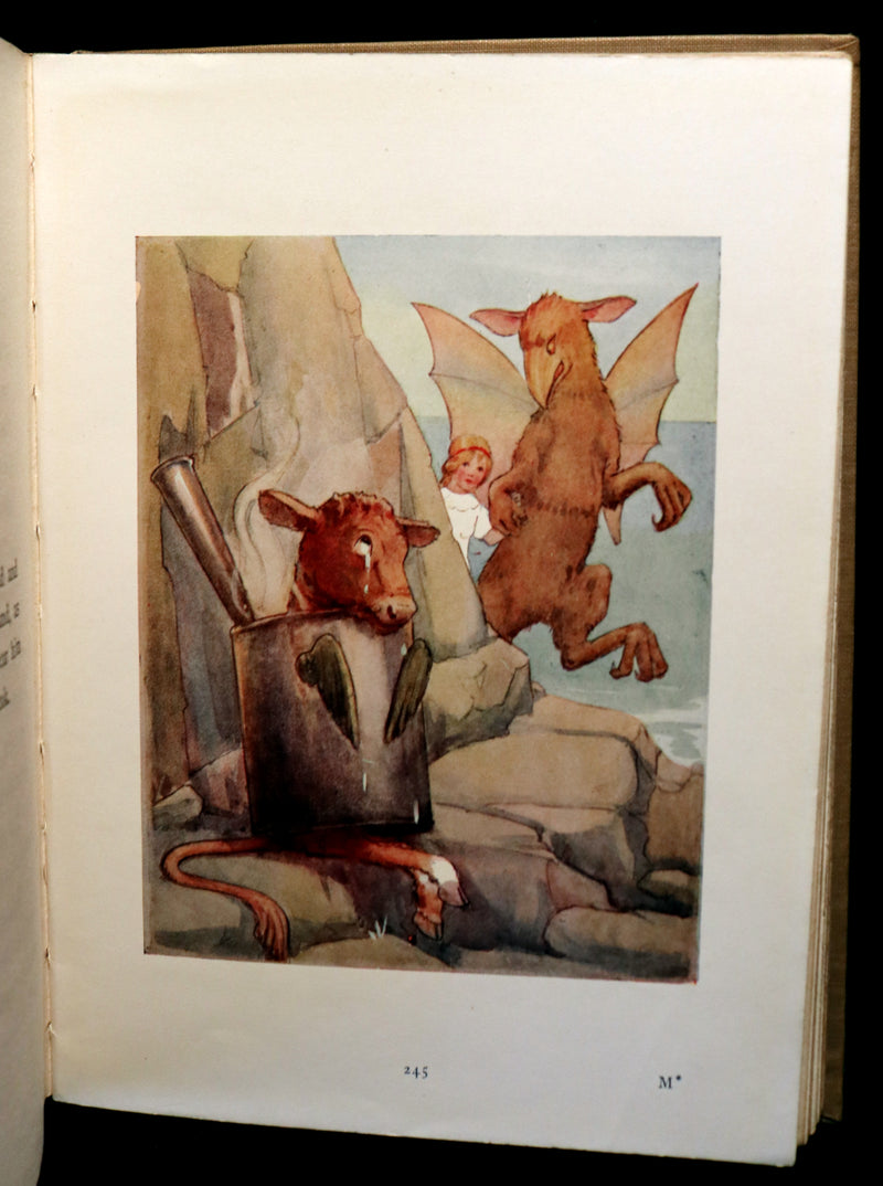 1920 Rare Book - Alice's Adventures in Wonderland with coloured illustrations By Margaret W. Tarrant.