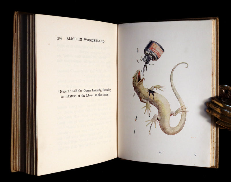 1920 Rare Book - Alice's Adventures in Wonderland with coloured illustrations By Margaret W. Tarrant.