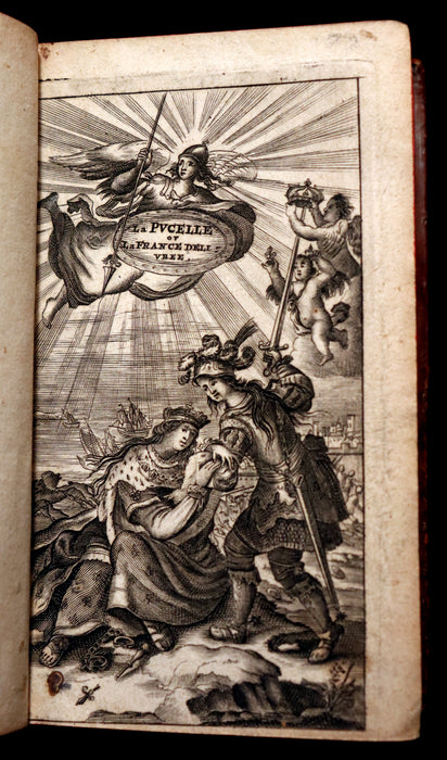 1656 Rare French Book - JOAN OF ARC - La Pucelle ou la France delivree. Poeme heroique.