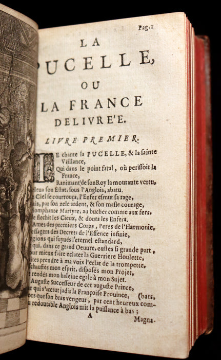 1656 Rare French Book - JOAN OF ARC - La Pucelle ou la France delivree. Poeme heroique.